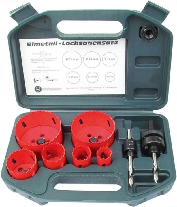 Produktbild Mannesmann Lochsägen-Satz (22 mm, 28 mm, 35 mm, 44 mm, 68 mm, 73 mm)
