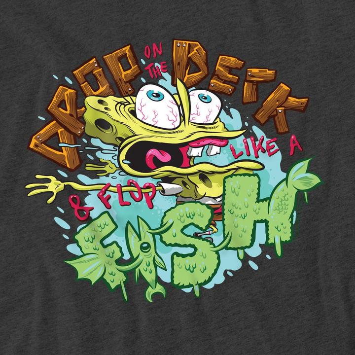 Immagine prodotto Spongebob Squarepants Drop And Flop Maglietta Adulto Unisex (S)