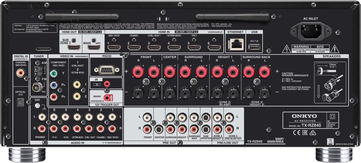 Actual product image Onkyo TX-RZ840 (9.2 Channel, AM, FM)