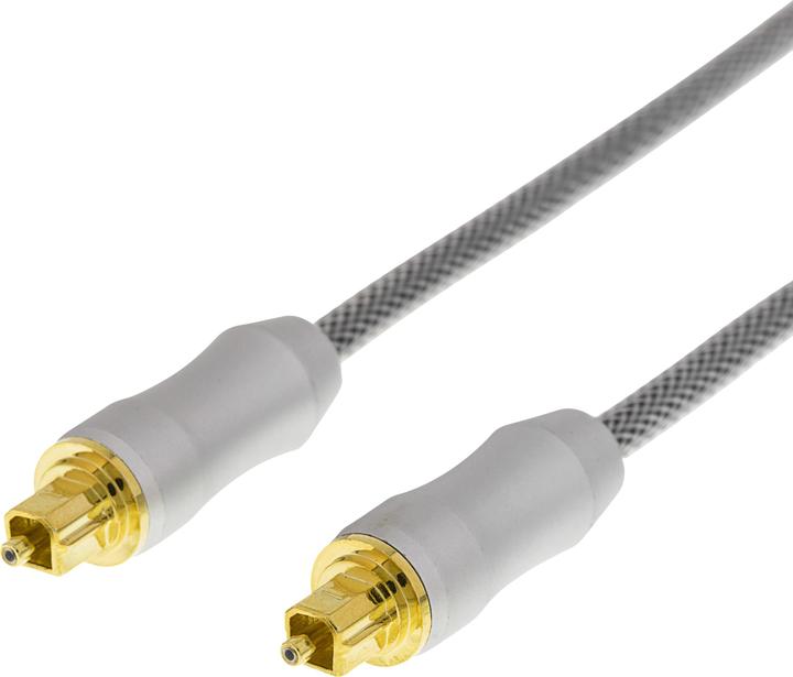 Produktbild Deltaco High End Toslink-Kabel, optisches digitales Audiokabel, 3 m, schwarz (3 m)