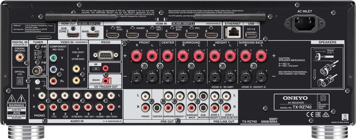Immagine prodotto Onkyo TX-RZ740 (9.2 canali, AM, FM)