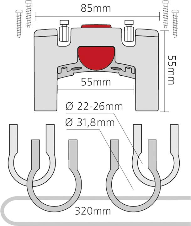 Image du produit KlickFix Adaptateur de guidon universel