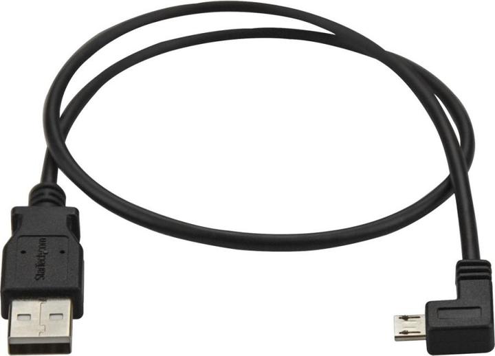 Actual product image StarTech Micro USB Charge and Sync Cable St/St - Left Angled Micro-USB - 0.5m (0.50 m, USB 2.0)
