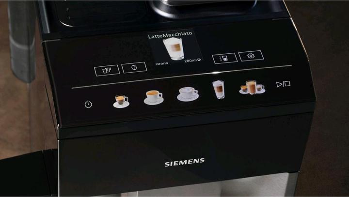 Produktbild Siemens TQ515D03 EQ500 Kaffeevollautomat Edelstahl - Klavierlack schwarz