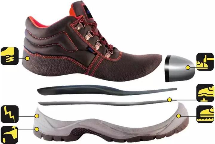 Actual product image Dedra Safety ankle boots T1A, leather, size: 38, category S1P SRC (S1P, 38)