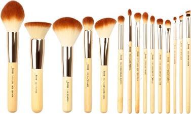 NoName Bambus Makeup Pinsel Set Vegane Makeup Pinsel Kosmetik Pinsel Lidschatten Pinsel Puder Foundat (Set)