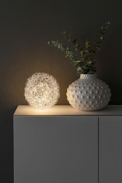 Produktbild Konstsmide Gnosjö LED Dekoration Drahtball D30cm 3515-303 Innen 160LED warmws Zultg 5m transparen