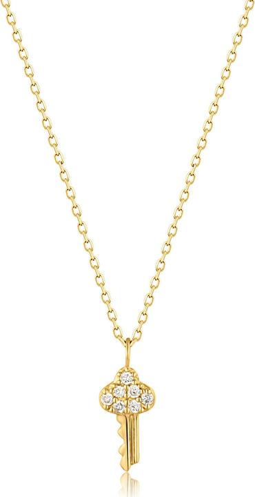Immagine prodotto Ania Haie Collana con chiave di diamante in oro 14Kt (585 oro giallo, 40 - 45 cm)