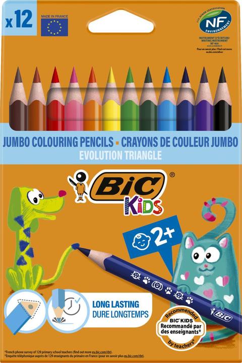 Image du produit Bic ECOlutions enfants triangle d'évolution (Multi, 12 x)