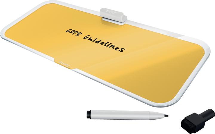 Produktbild Leitz Glassboard Desktop-Memoboard Gelb (38 x 15 cm)