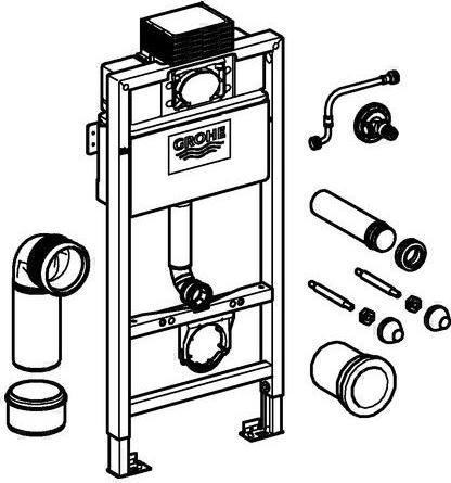 Actual product image Grohe WC element RAPID SL cistern 6-9 l