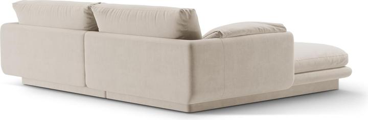 Actual product image Micadoni Velvet Right Corner Sofa, "Torino", 3 Seats, 220x170x83 Made in Europe (Corner sofa)