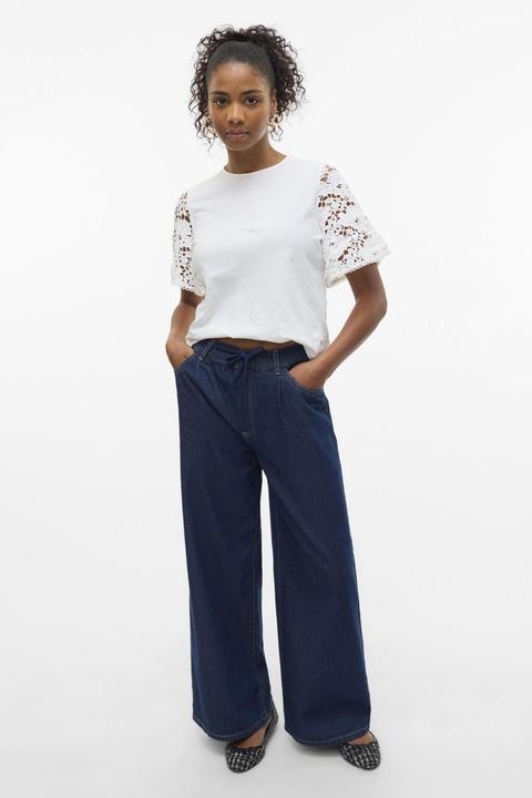 Produktbild Vero Moda VMVALERIA Mid Rise Weiter Beinschnitt Jeans Weit geschnitten (W26/L32)