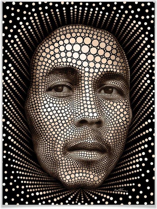 Produktbild Trenddeko Ben Heine - Circlism: Bob Marley (50 x 60 cm)