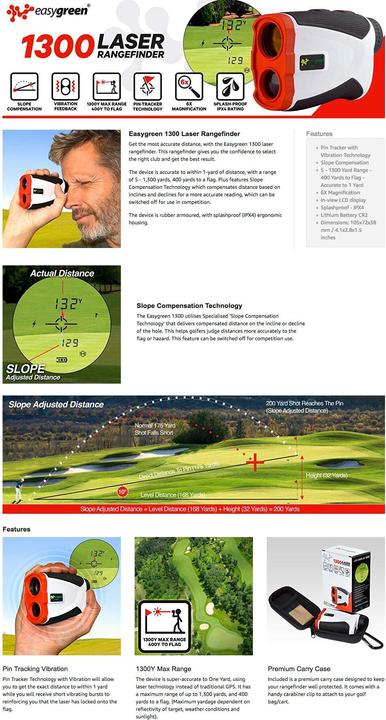 Produktbild Easy Green 1300 Entfernungsmesser Rangefinder