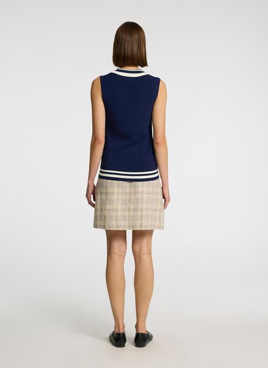Actual product image Selected Femme Leinenmix Karo Plisseerock (38)