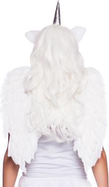 Actual product image Folat White feather wing