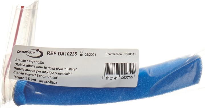 Actual product image Omnimed Finger spoon silver blue
