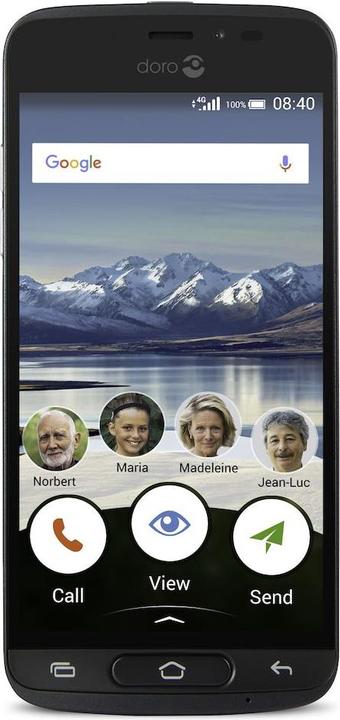 Doro 8040 (16 GB, Graphit, 5", Single SIM, 8 Mpx, 4G)