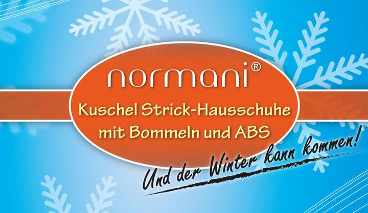 Image du produit Normani Chaussons en tricot avec pompon et ABS (Une unité par pack, 36 - 40)
