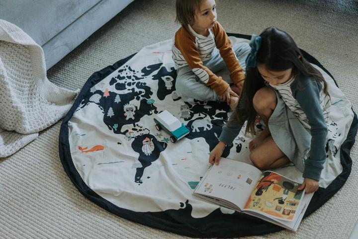 Image du produit play&go Carte du monde/Stars (140 x 140 cm)