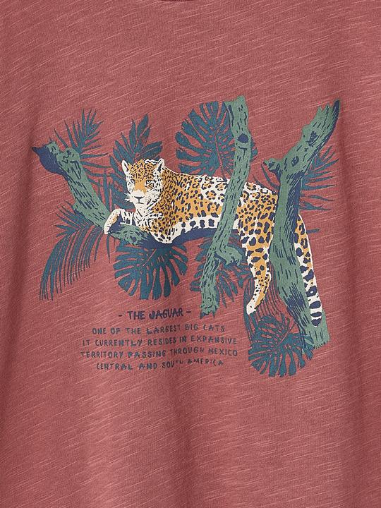 Actual product image Vertbaudet Jungen T-Shirt mit Naturmotiv, Recycling-Baumwolle (110)