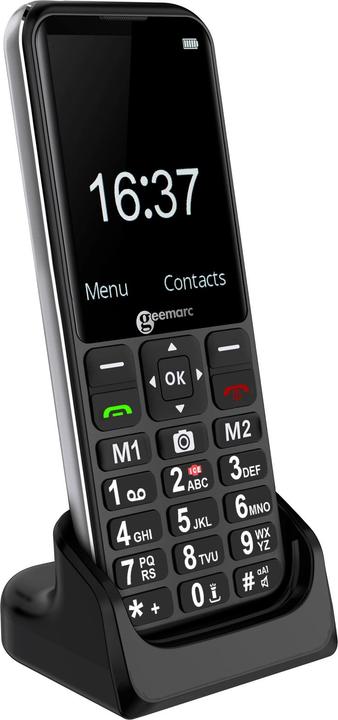 Actual product image Geemarc CL8600 4G senior mobile phone with large display and camera, black (2.80", 4G)