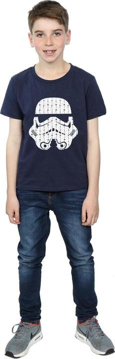 Immagine prodotto Star Wars Christmas Stormtrooper Helmet Maglietta Ragazzi (140, 146)