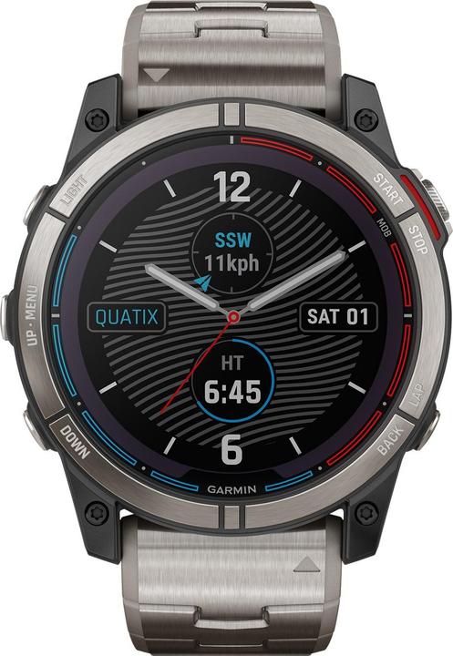 Produktbild Garmin quatix 7X Sapphire Solar Titan« GPS Marine Smartwatch (51 mm)
