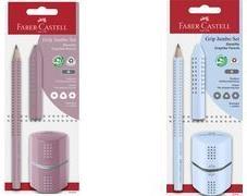 Immagine prodotto Faber-Castell Set da scrittura 3 pezzi Jumbo Grip blu cielo (B, 1 x)