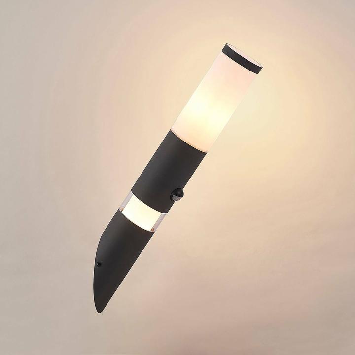 Immagine prodotto Lindby Okari Applique per esterni con torcia a sensore (40 lm, E27, IP54)