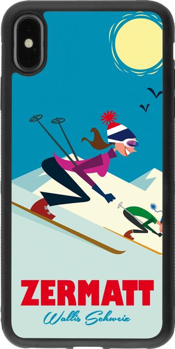 Image du produit PhoneLook Coque Silicone rigide noir Zermatt Ski Downhill (Apple iPhone XS Max)