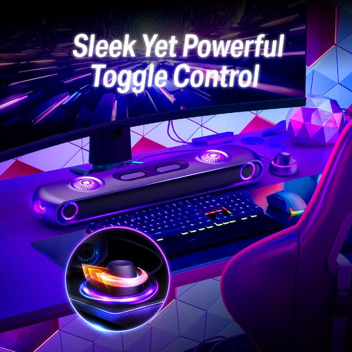 Image du produit OXS Thunder Pro Gaming Soundbar 5.1.2 Dolby Atmos Sound System (180 W, 5.1.2 Canal)