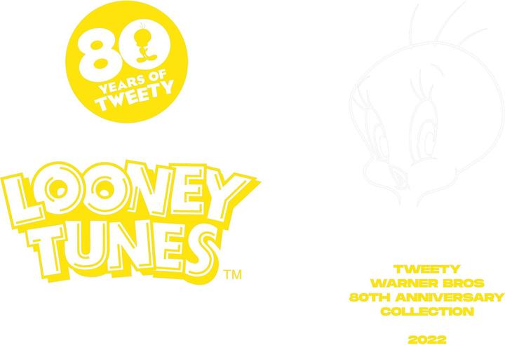 Actual product image Tweety Unisex Adult 80th Hoodie (XXL)