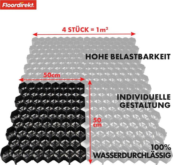 Produktbild Floordirekt Rasengitter (50 cm, 50 cm)