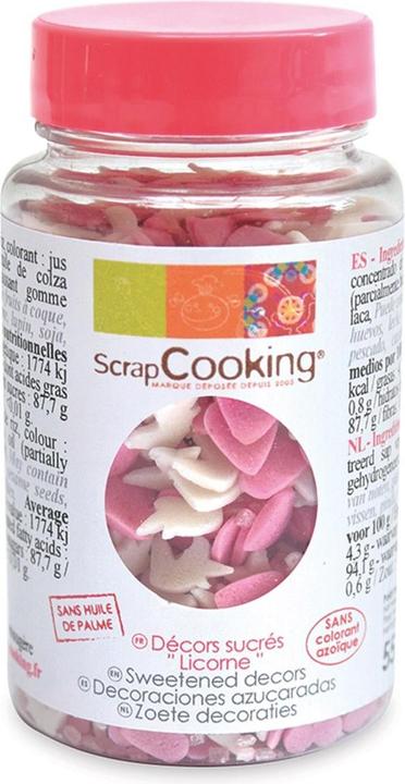 Produktbild ScrapCooking Dekorzucker "Einhorn &Herz", 50 g (1 x)