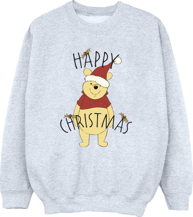 Produktbild Disney Winnie The Pooh Happy Christmas Holly Sweatshirt (S)