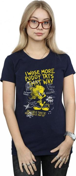 Actual product image Looney Tunes Womens/Ladies More Puddy Tats Tweety Cotton T-Shirt (M)