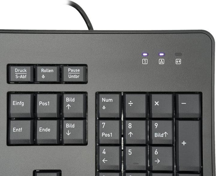 Actual product image Wortmann TERRA Keyboard 1500 Corded (DE) USB black Copilot (DE, Cable)