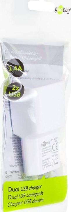 Produktbild Goobay Ladegerät 2x USB A (12 W)