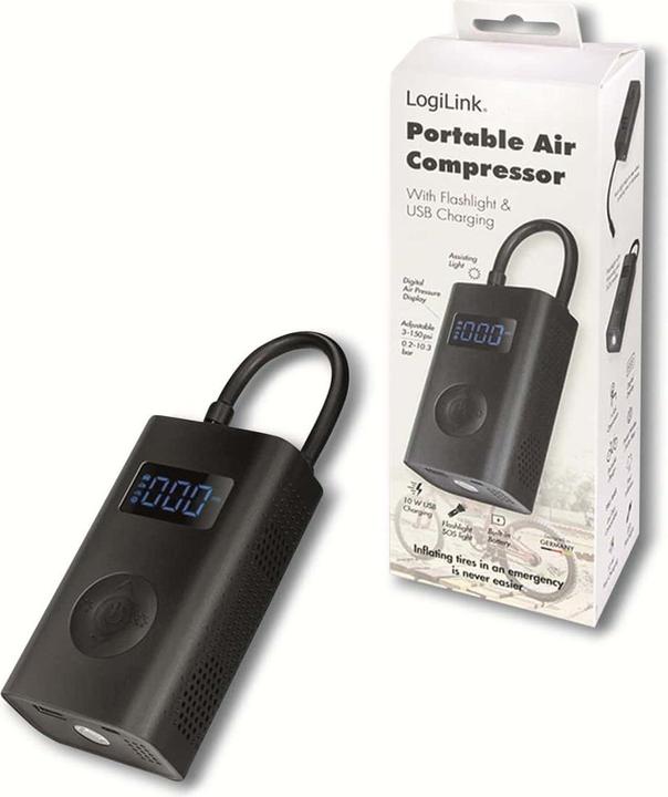 Produktbild LogiLink Luftdruckkompressor (4000 mAh, 14.80 Wh)