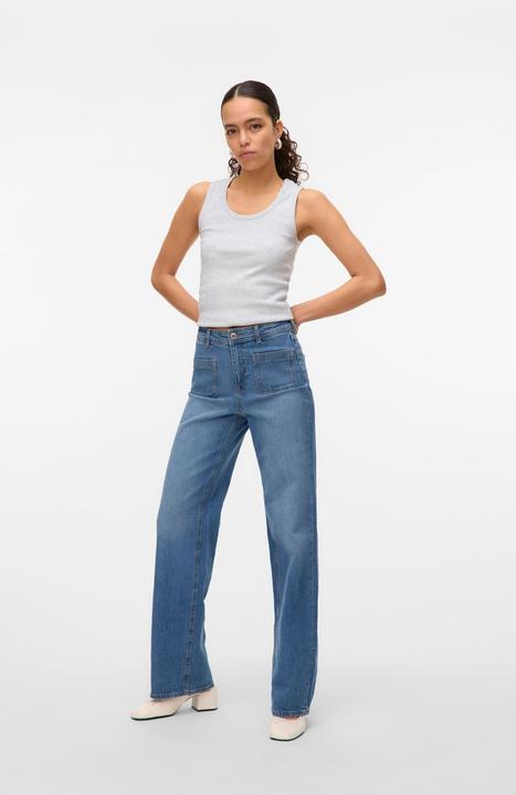 Produktbild Vero Moda VMTESSA Hohe Taille Weiter Beinschnitt Jeans Weit geschnitten (W28/L34)