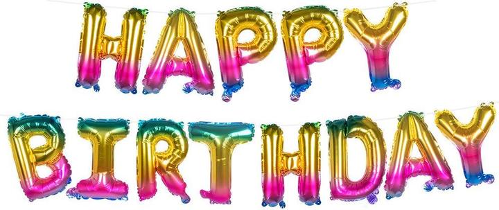 Boland Folienballongirlande 'HAPPY BIRTHDAY' 8m (1 x)