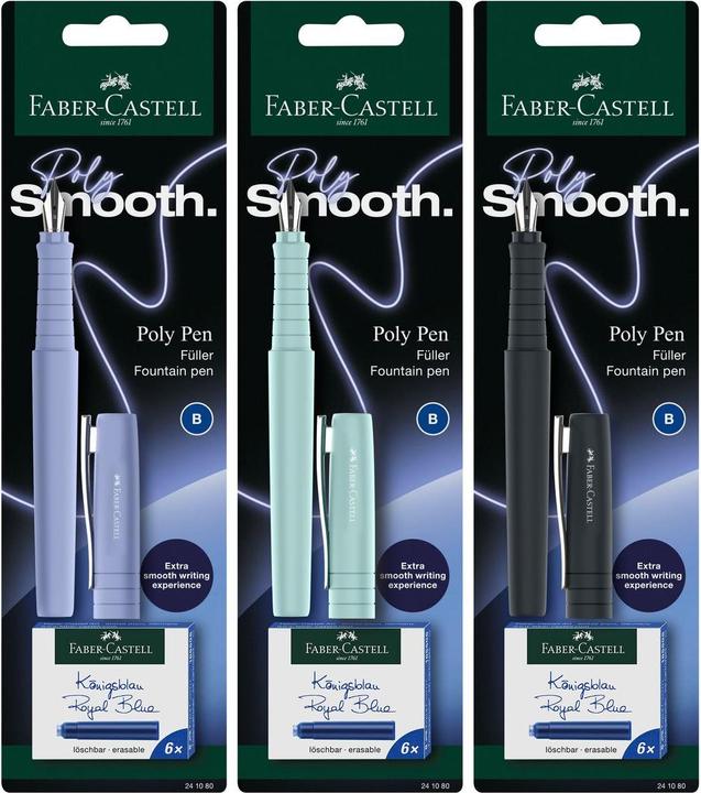 Produktbild Faber-Castell Füller Poly Pen B BK sortiert
