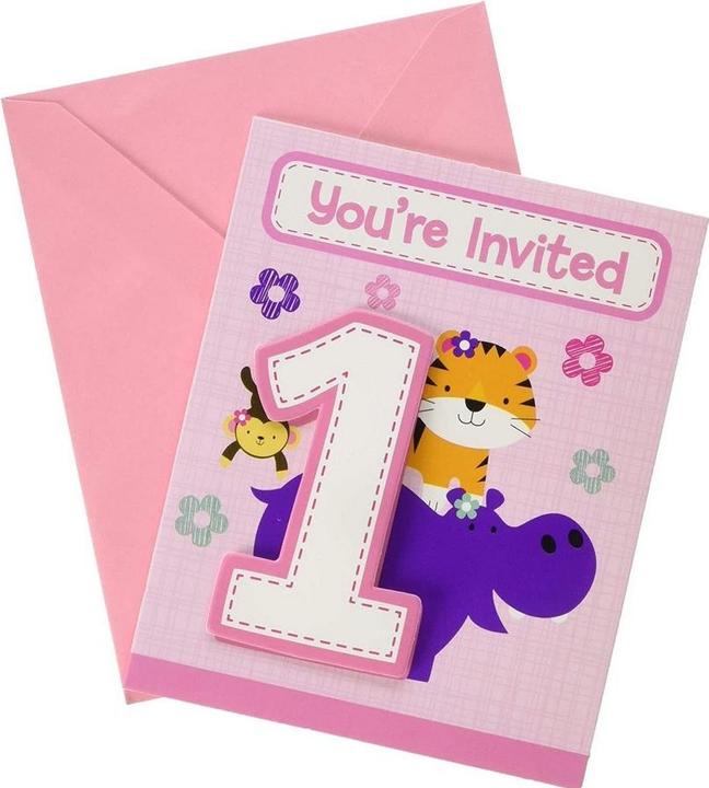 Image du produit Creative Party One Is Fun Invitations (pack de 8) (8 pcs)