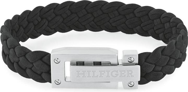 Immagine prodotto Tommy Hilfiger Bracciale in pelle intrecciata a tariffa flat (19 cm, Cuoio)