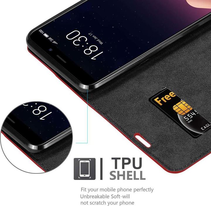 Produktbild Cadorabo Book Invisible Magnet Cover (Meizu M6s)