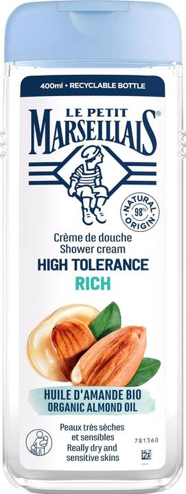 Image du produit Le Petit Marseillais Crème de douche Sensitive Huile d'amande 400 ml (400 ml)