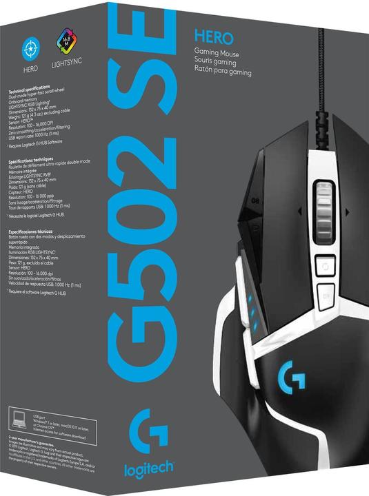 Immagine prodotto Logitech G G502 Eroe G502 (Cablato)