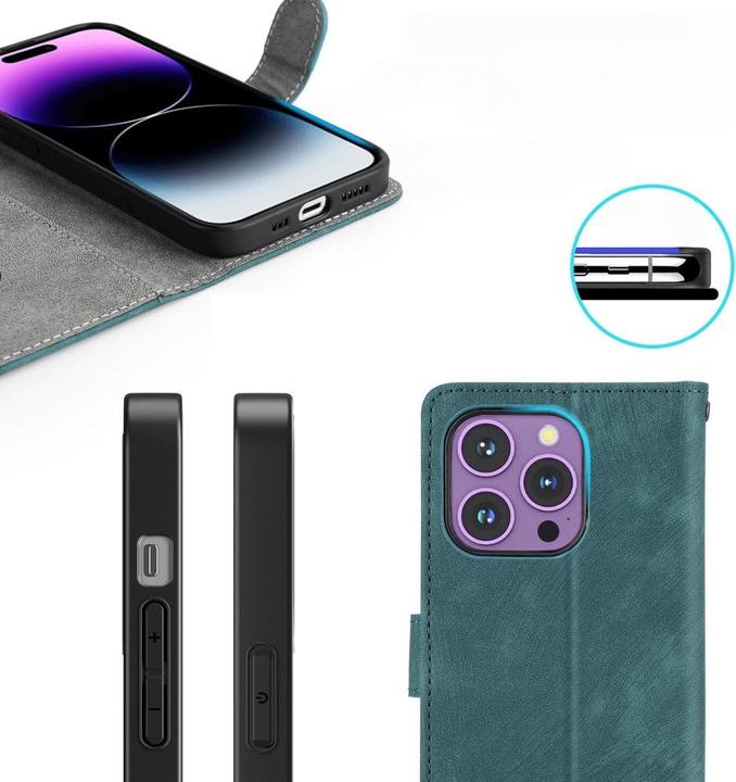 Productafbeelding Cover-Discount Xiaomi 13T / 13T Pro - Etui met RFID-blokker donkerblauw (Xiaomi 13T)